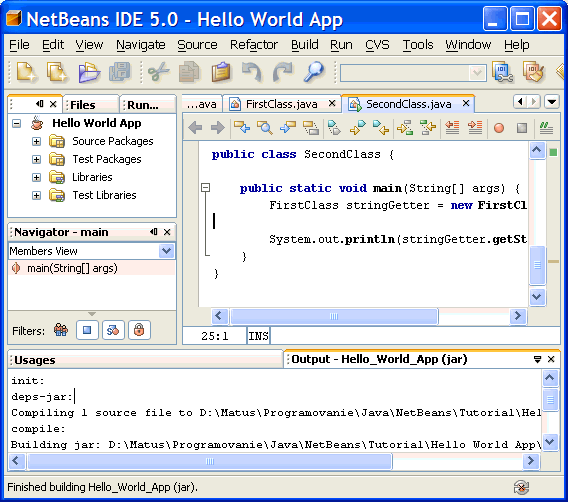 Java 2 SDK + NetBeans